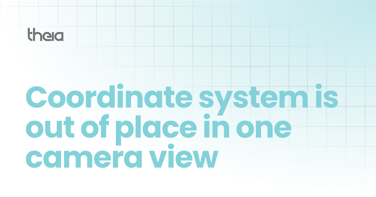 Coordinate system is out of place in one camera view | theia docs